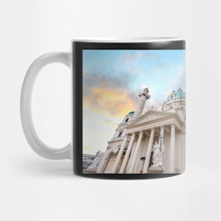 Saint Charles Church or Wiener Karlskirche in Vienna, Austria Mug